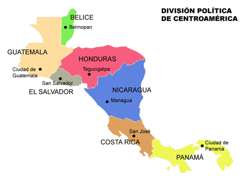 Imagen por <a href='http://commons.wikimedia.org/wiki/File:Centroamerica_politico.png?uselang=es'>Por Marcelo Gonçalves (Wikimedia)</a>